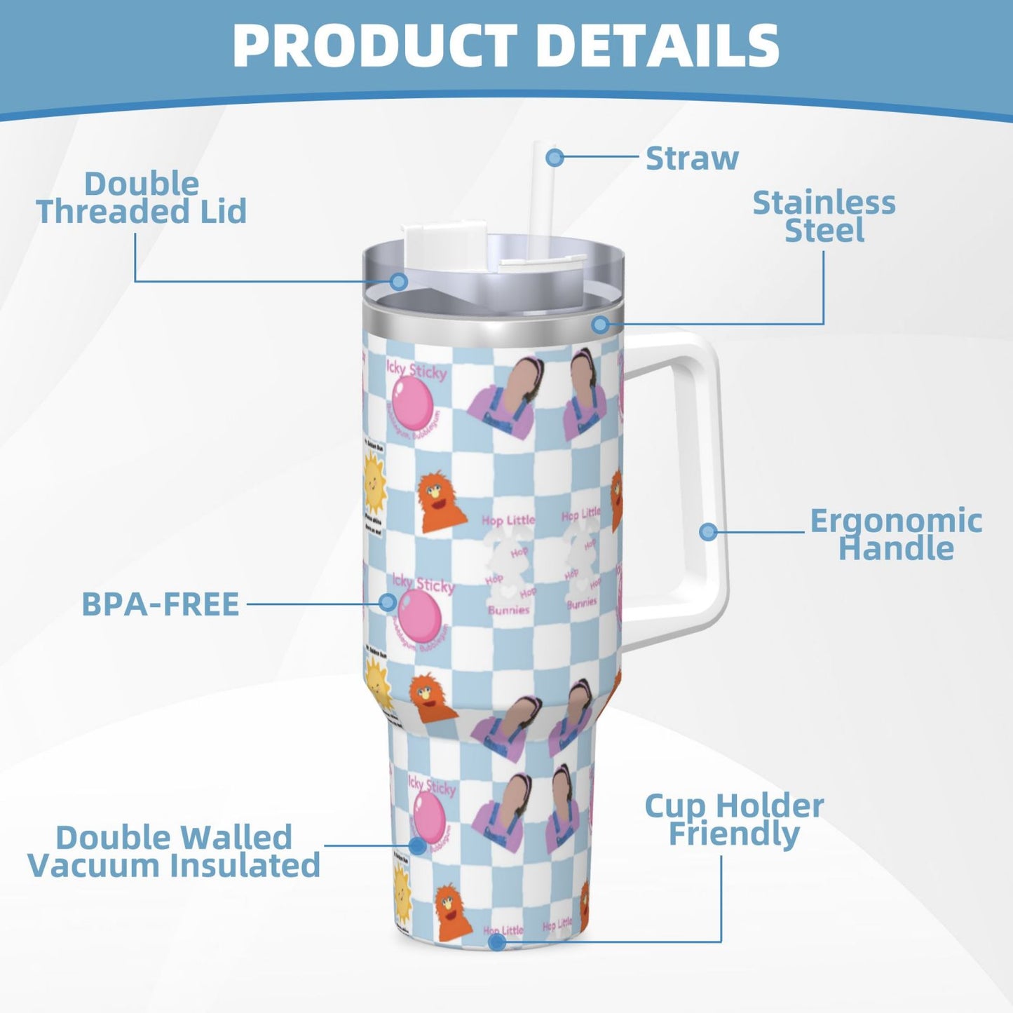 Hop Little Bunnies Adults Tumbler