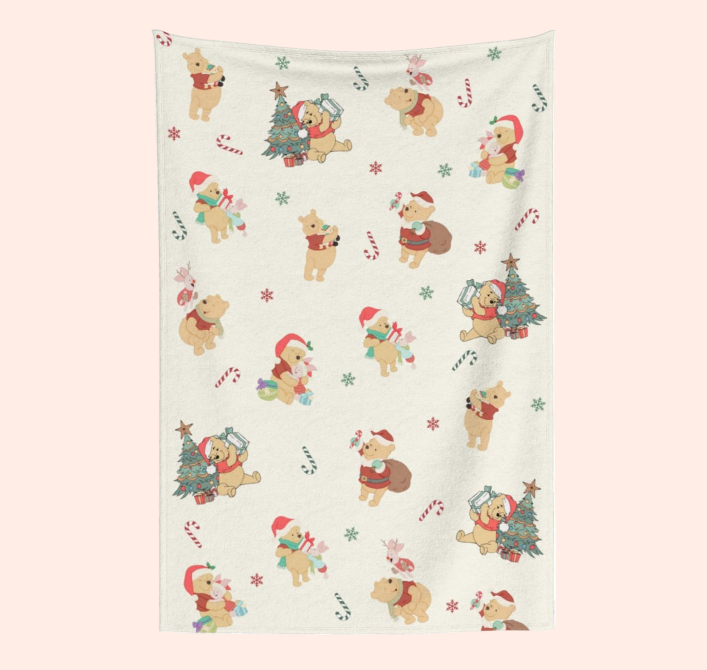 A Very Pooh Christmas Blanket