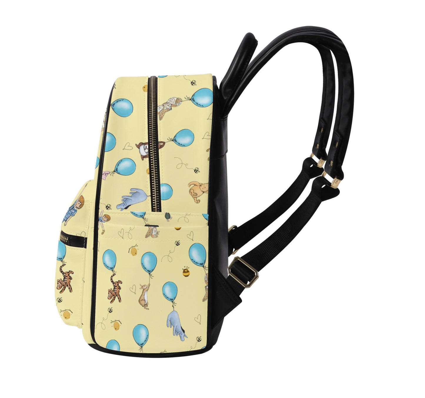 Blue Honey Pot Leather Backpack