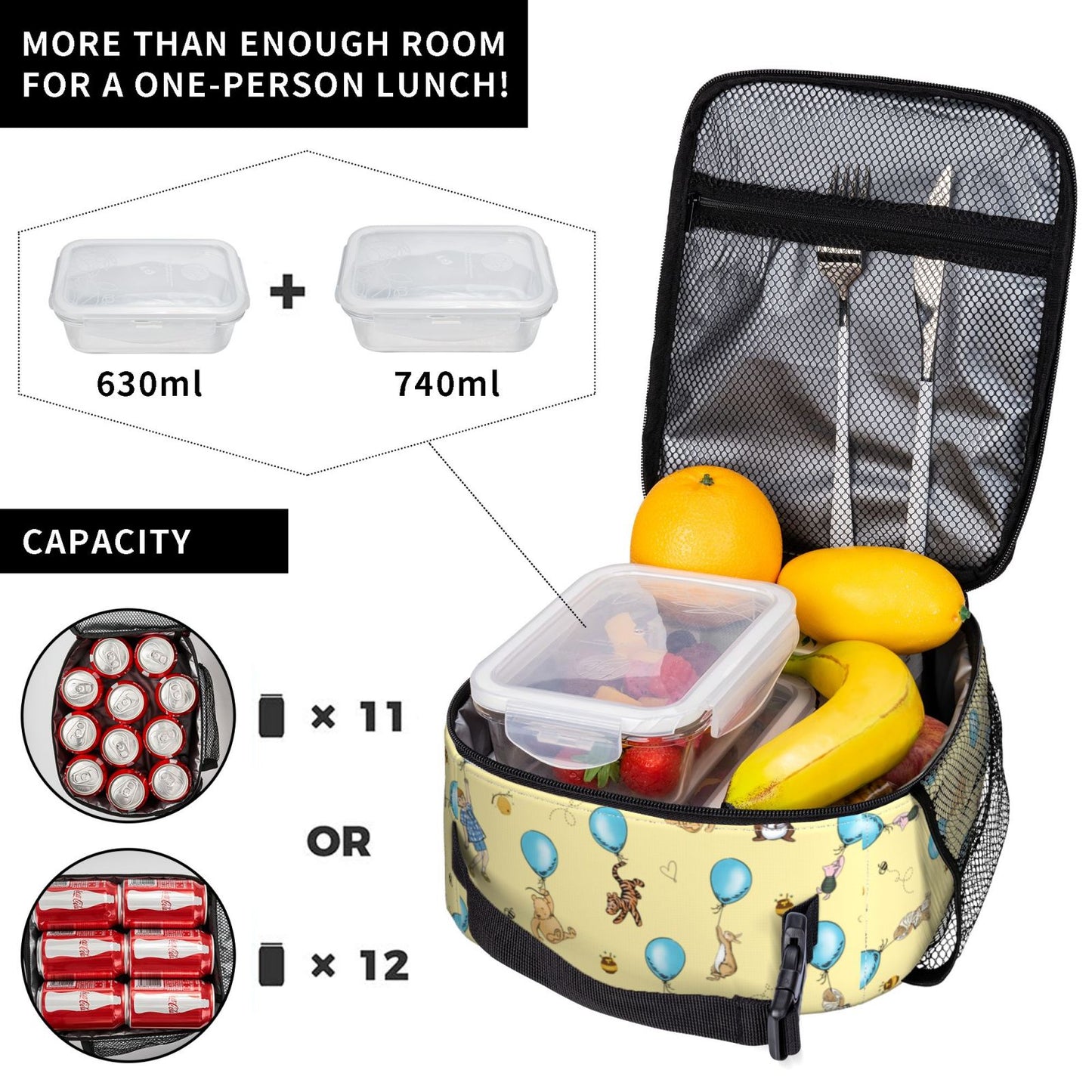 Honey Pot Blue Lunch Box