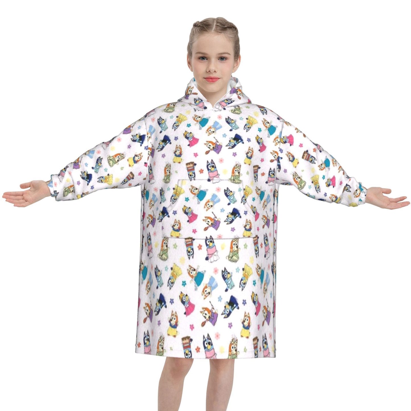Heeler Princesses Blanket Hoodie