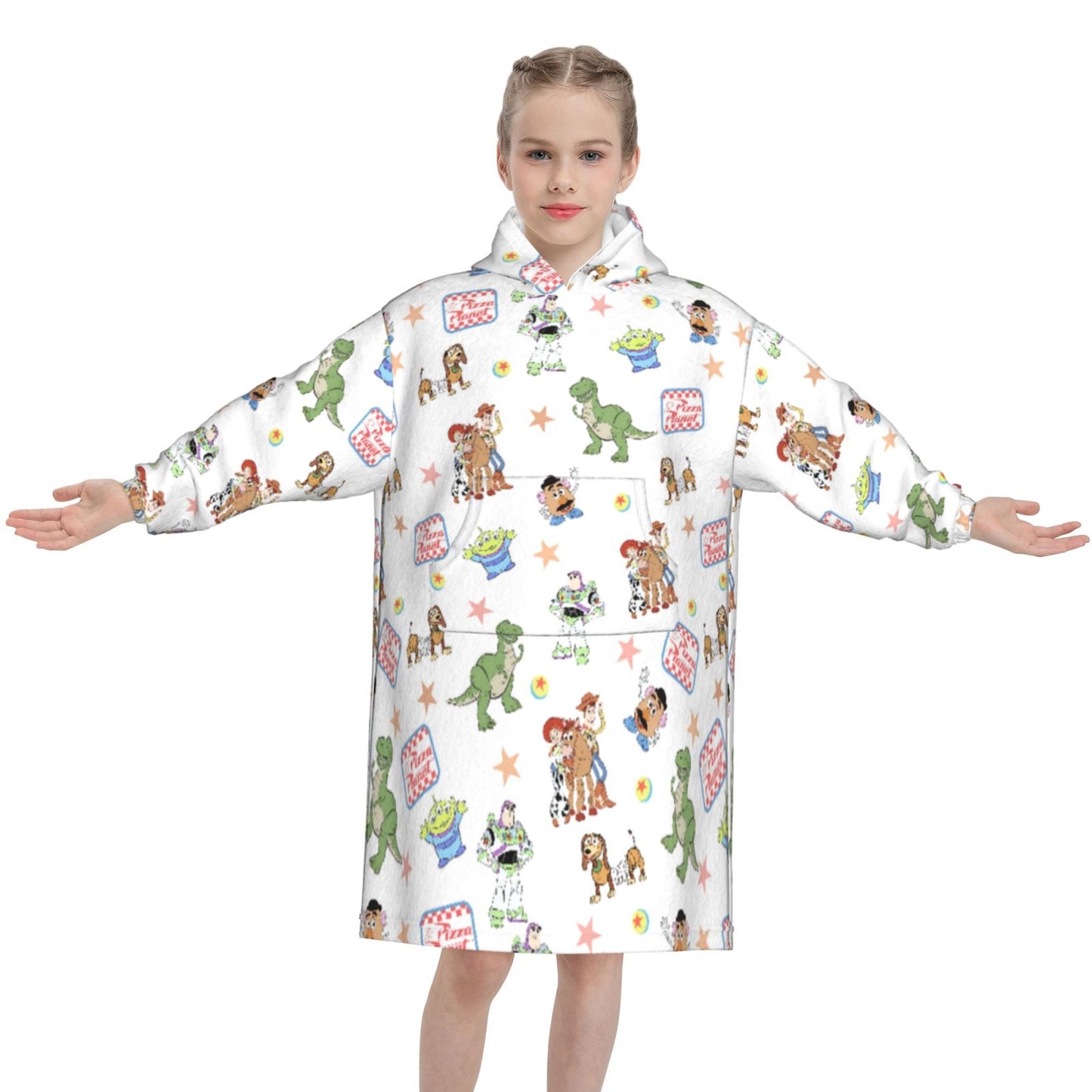 Pizza Planet Blanket Hoodie