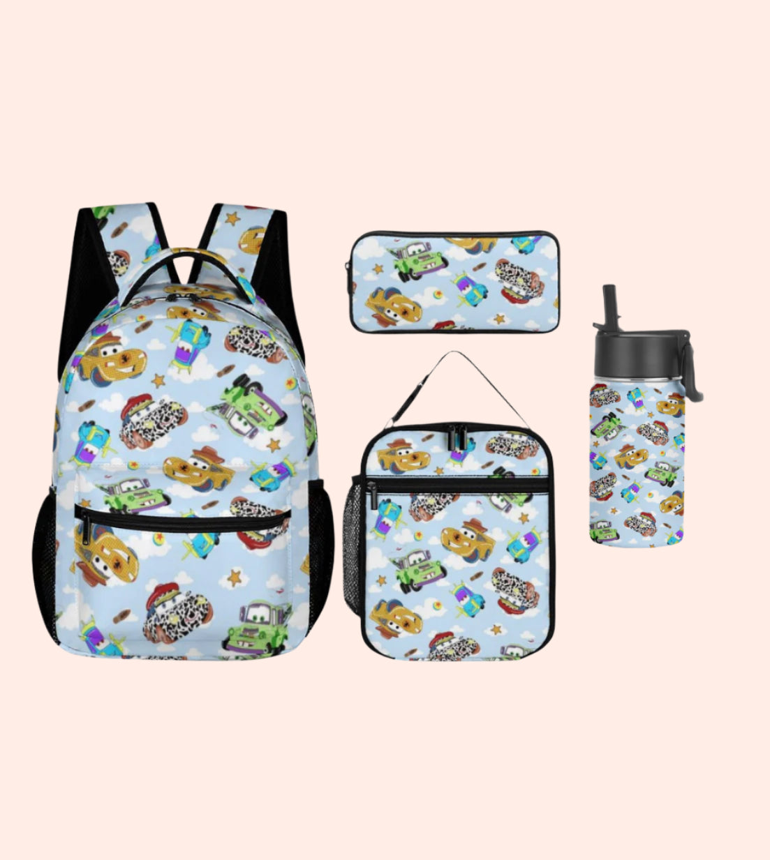 Car Story Backpack Set