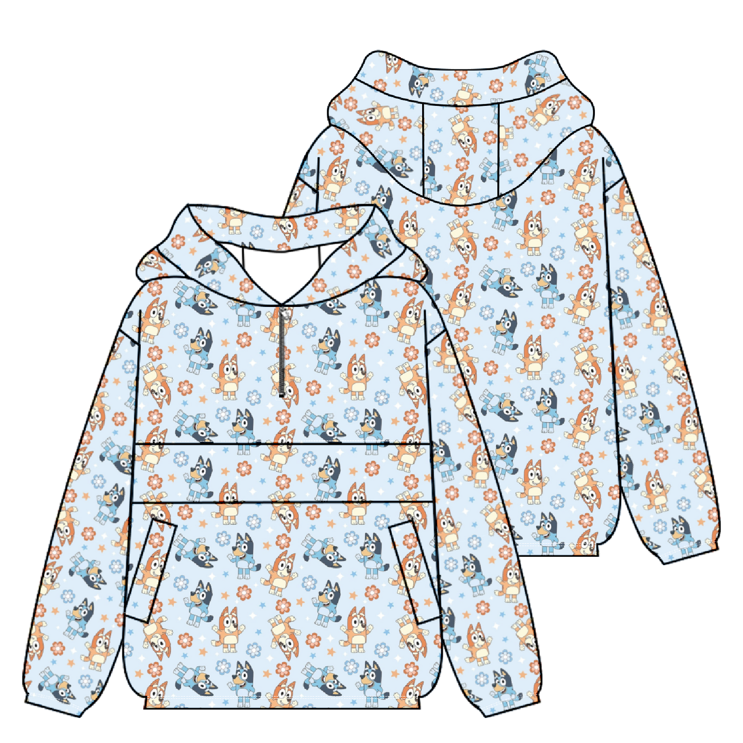 Blooming Heelers Windbreaker