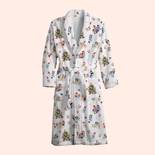 A Heeler Christmas Dressing Gown