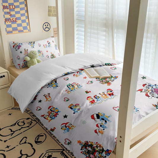 A Heeler Christmas Bedding Set