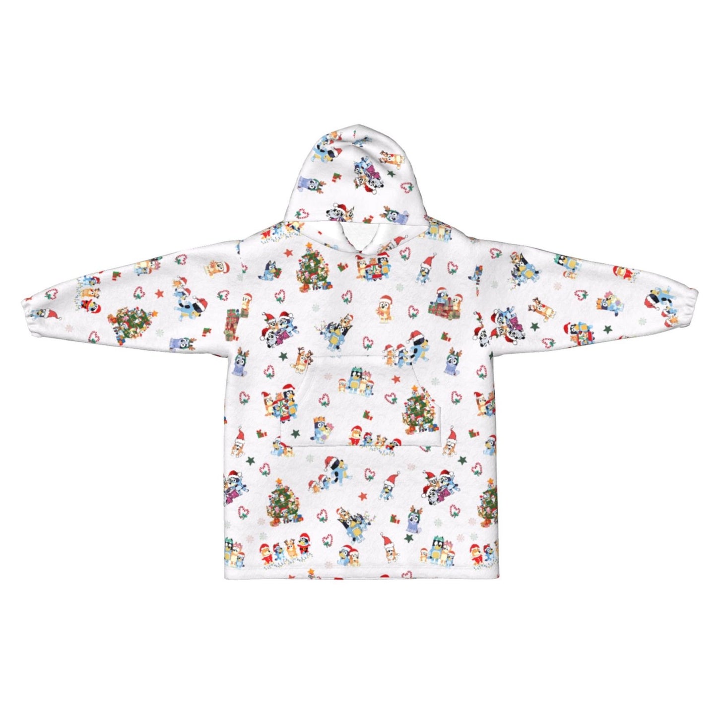 A Heeler Christmas Blanket Hoodie
