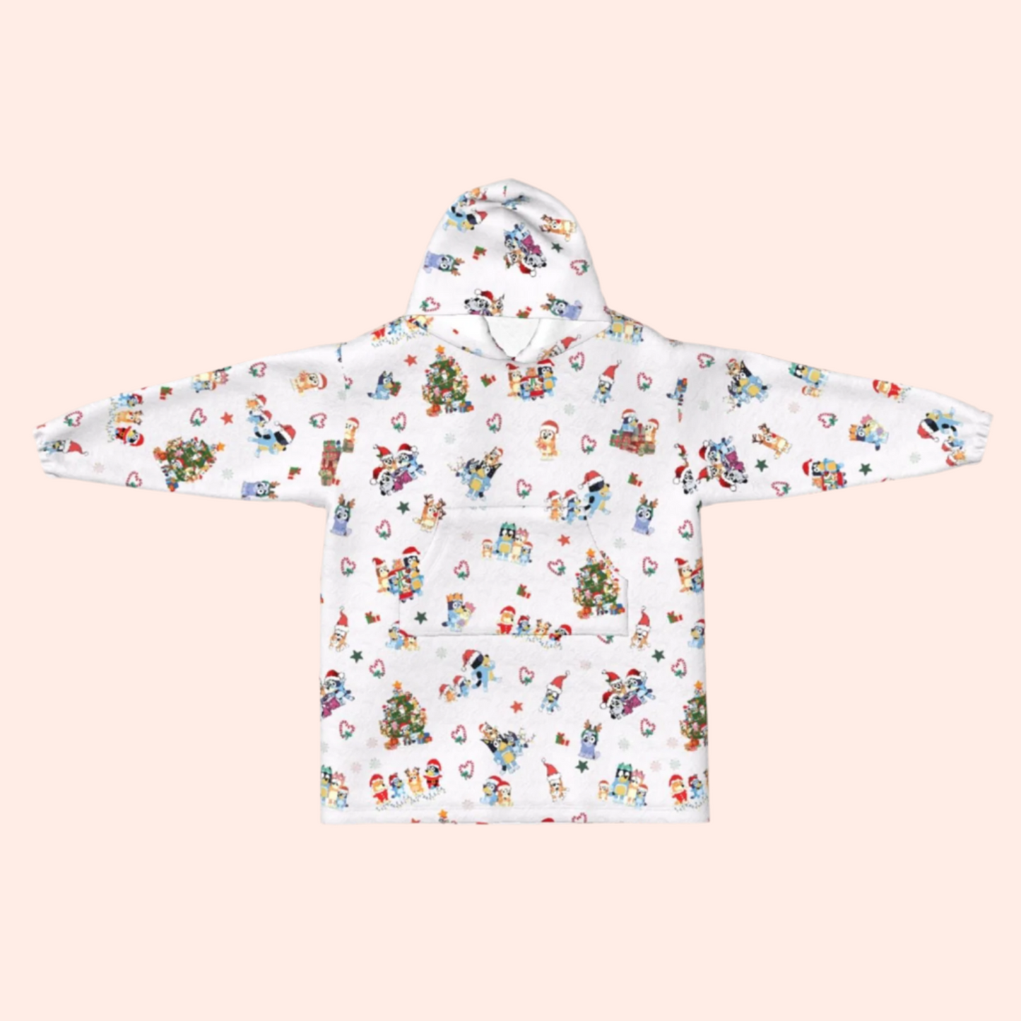 A Heeler Christmas Blanket Hoodie