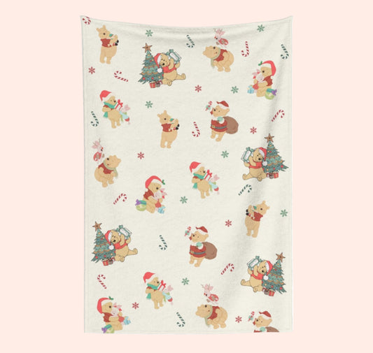 A Very Pooh Christmas Blanket