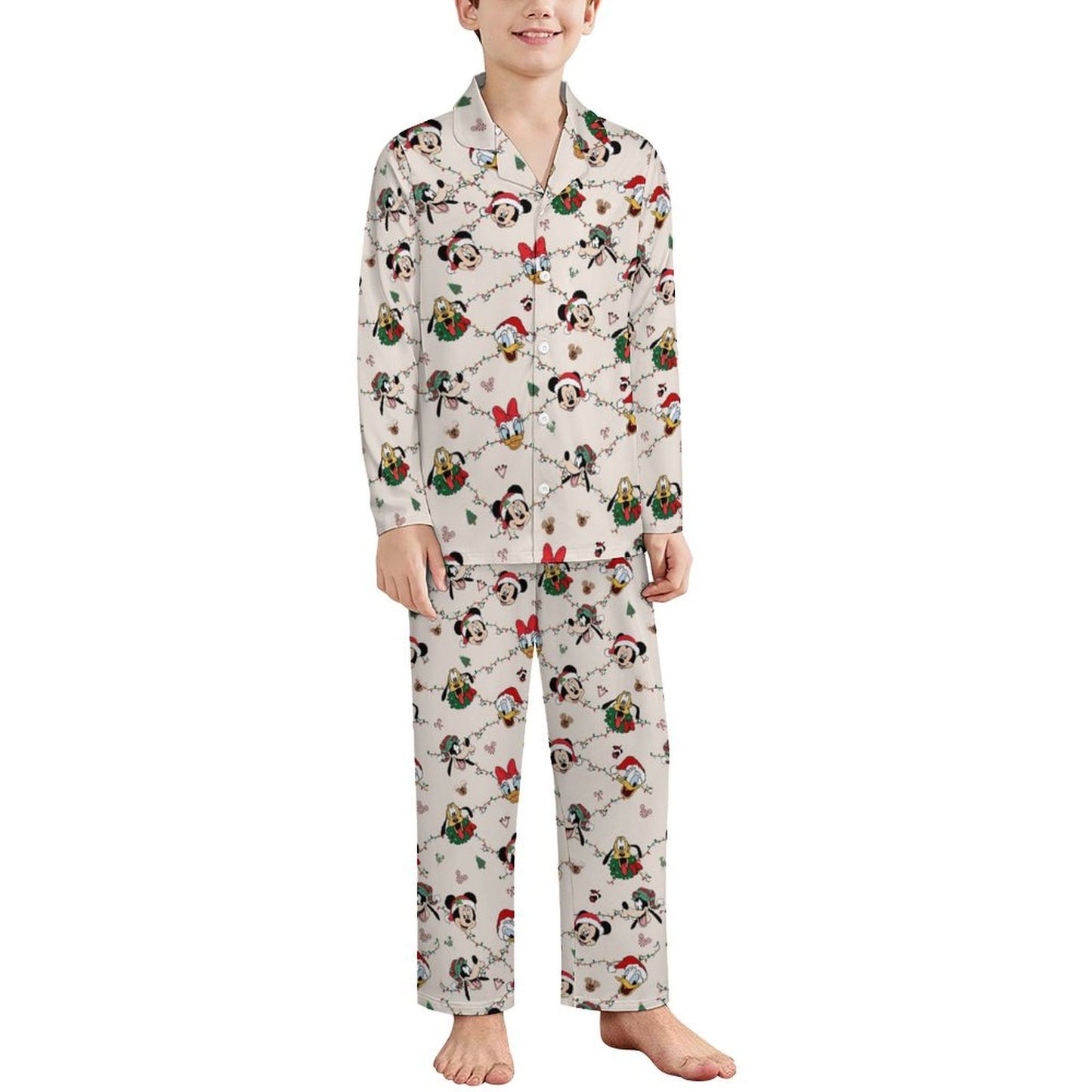 Clubhouse Christmas Button-Up Pyjamas