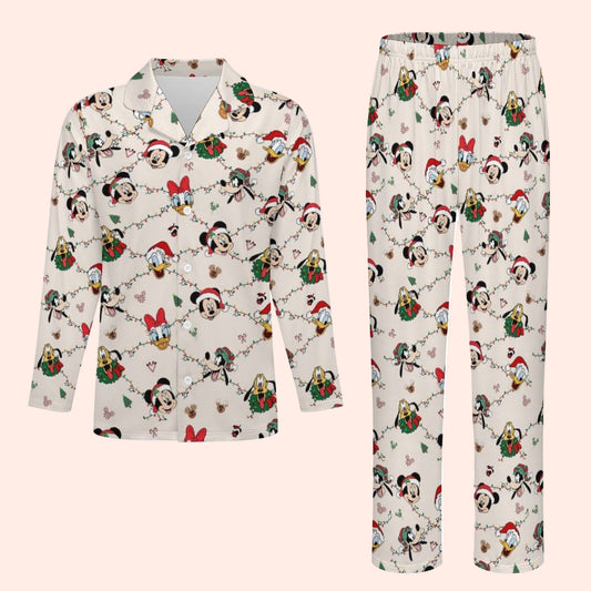 Clubhouse Christmas Button-Up Pyjamas