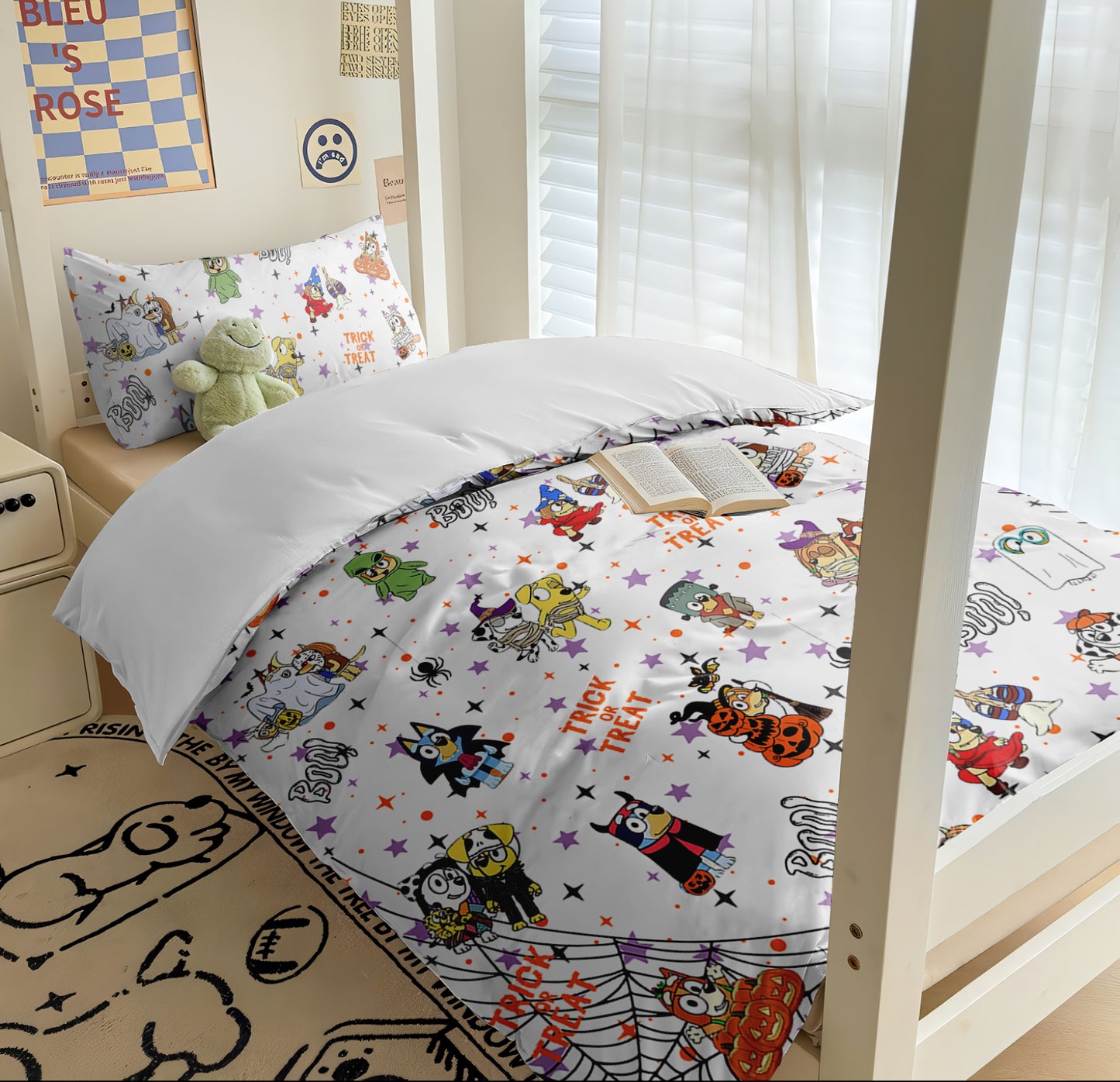 Heeler Haunted House Bedding Set