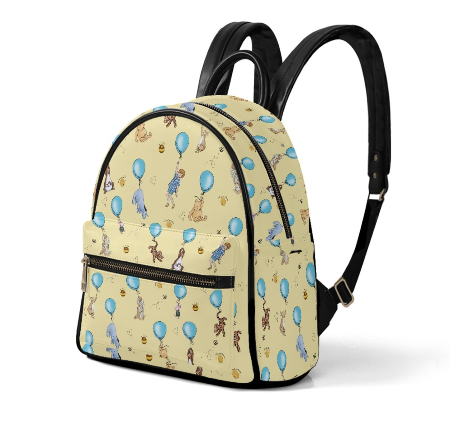 Blue Honey Pot Leather Backpack