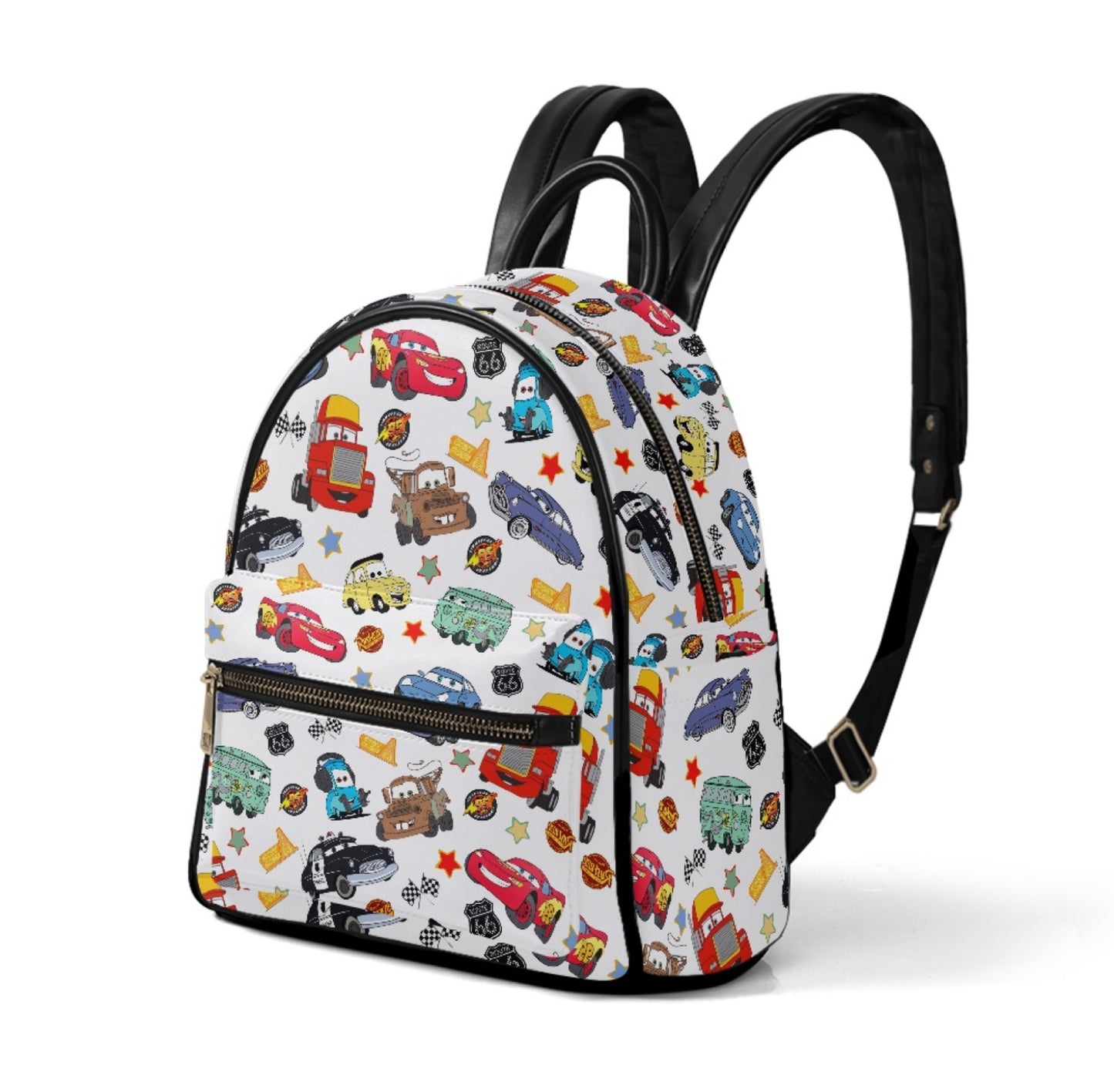Animated Life Is A Highway Leather Backpack