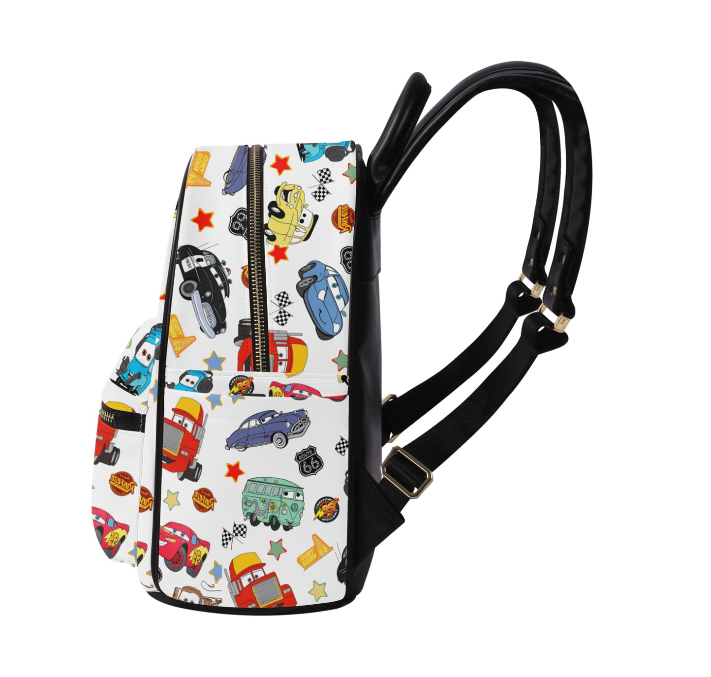 Animated Life Is A Highway Leather Backpack