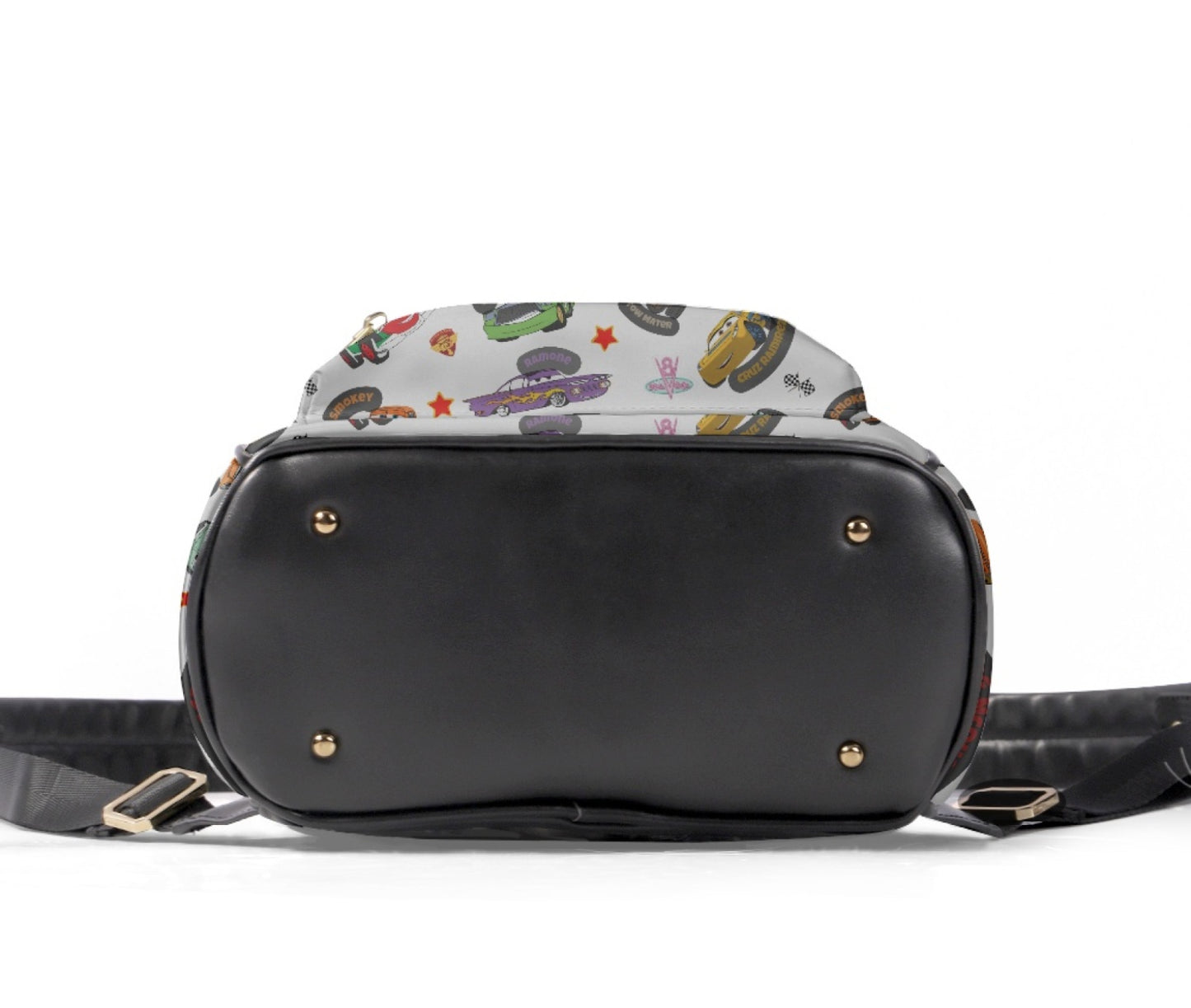 Meet The Cars Leather Backpack