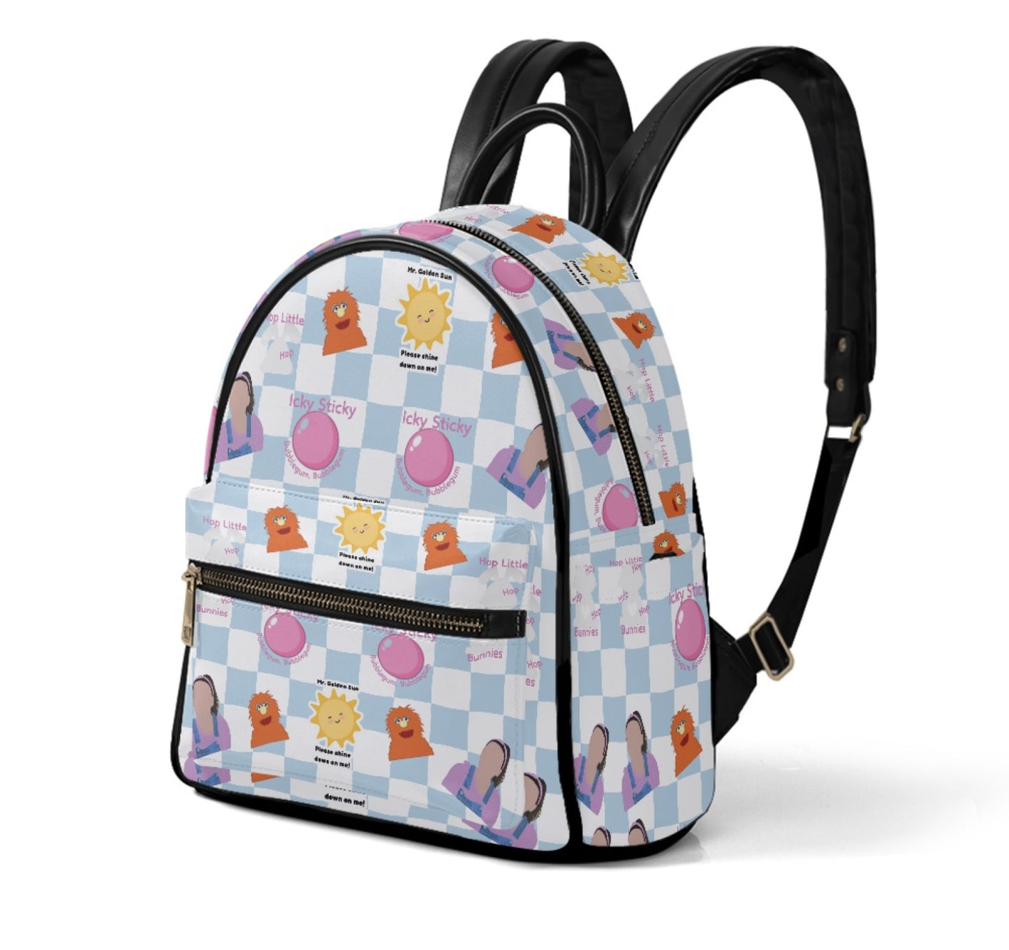 Hop Little Bunnies Leather Backpack