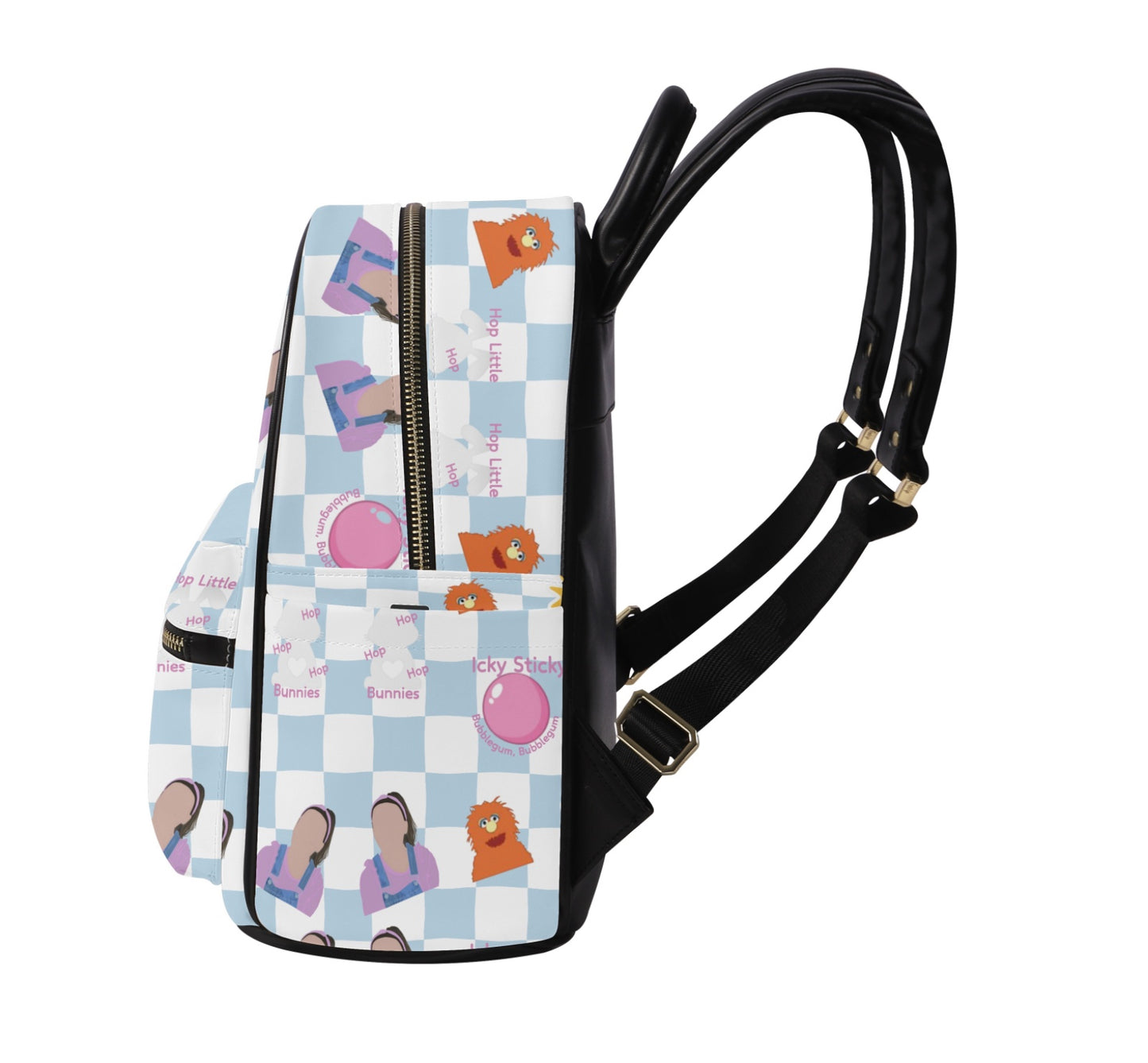 Hop Little Bunnies Leather Backpack