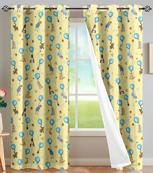 Honey Pot Blue Curtains