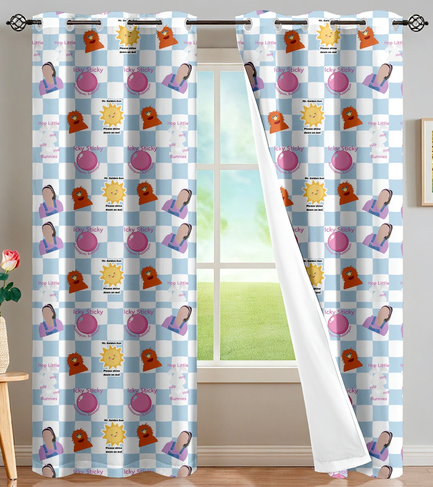 Hop Little Bunnies Curtains