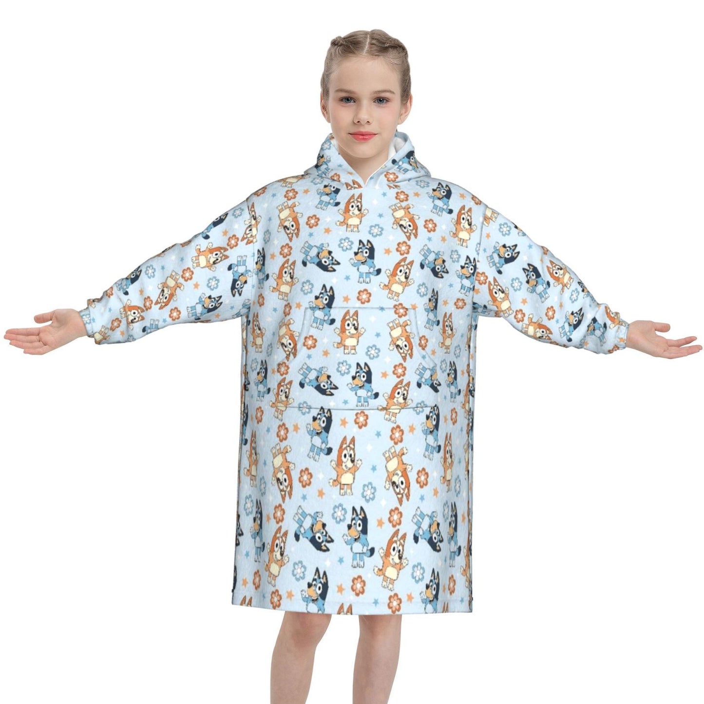 Blooming Heelers Blanket Hoodie