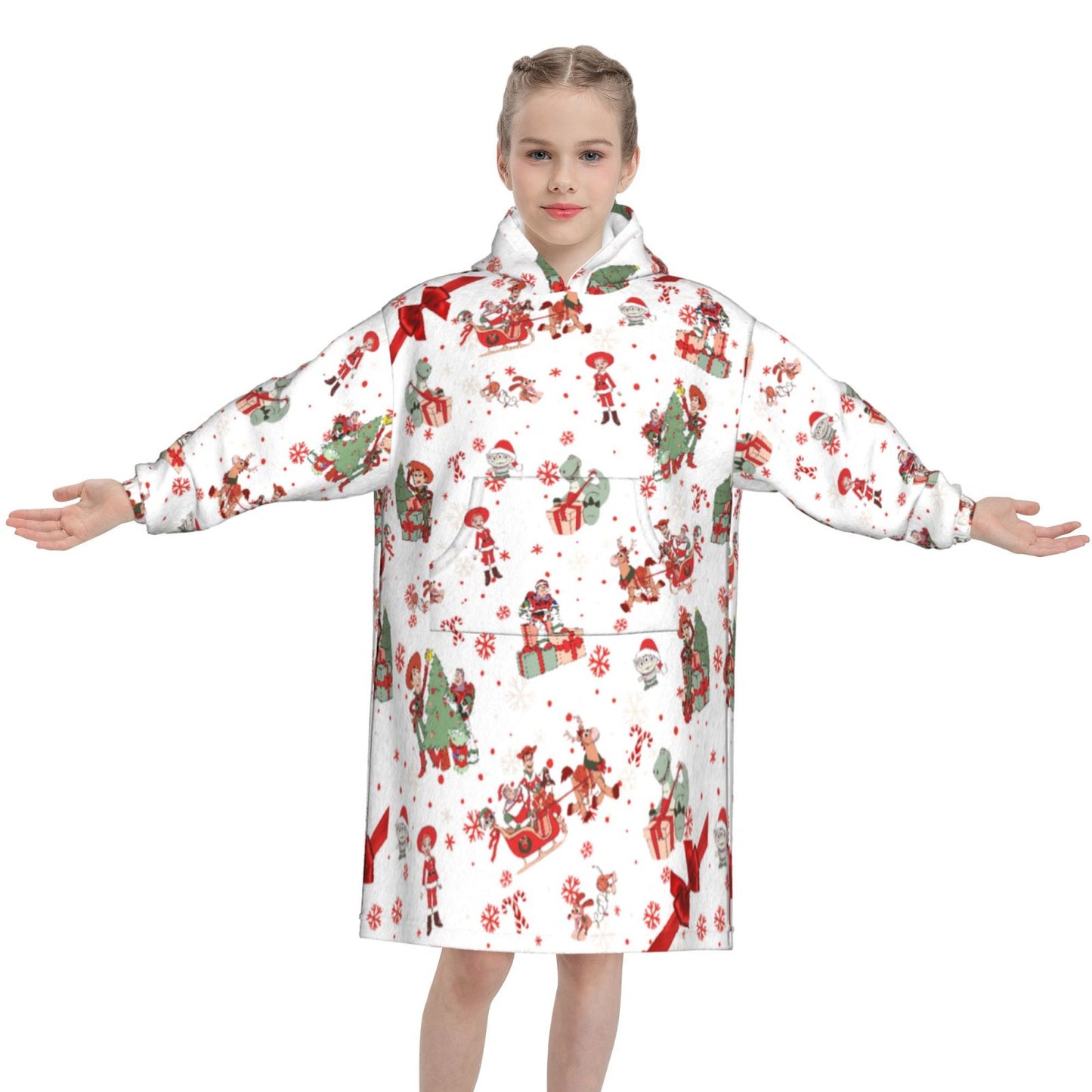Woodys Christmas Roundup Blanket Hoodie