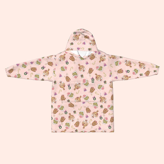 Girls Grinchmas Blanket Hoodie