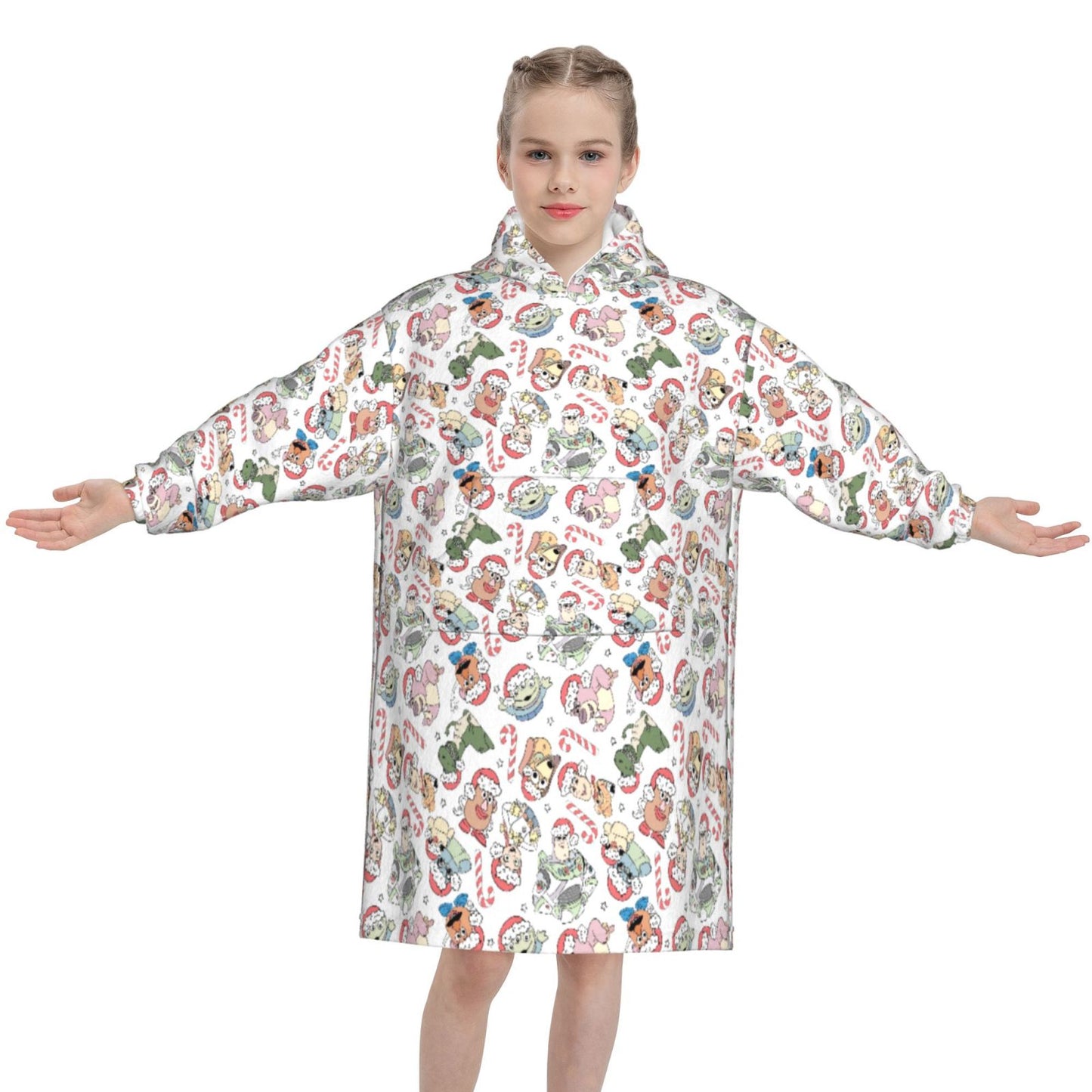 Toyland Christmas Blanket Hoodie