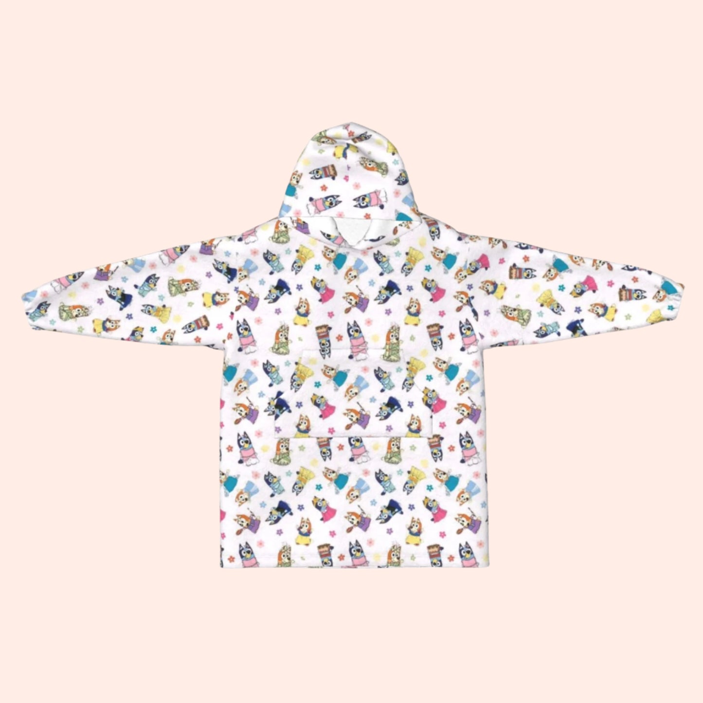 Heeler Princesses Blanket Hoodie