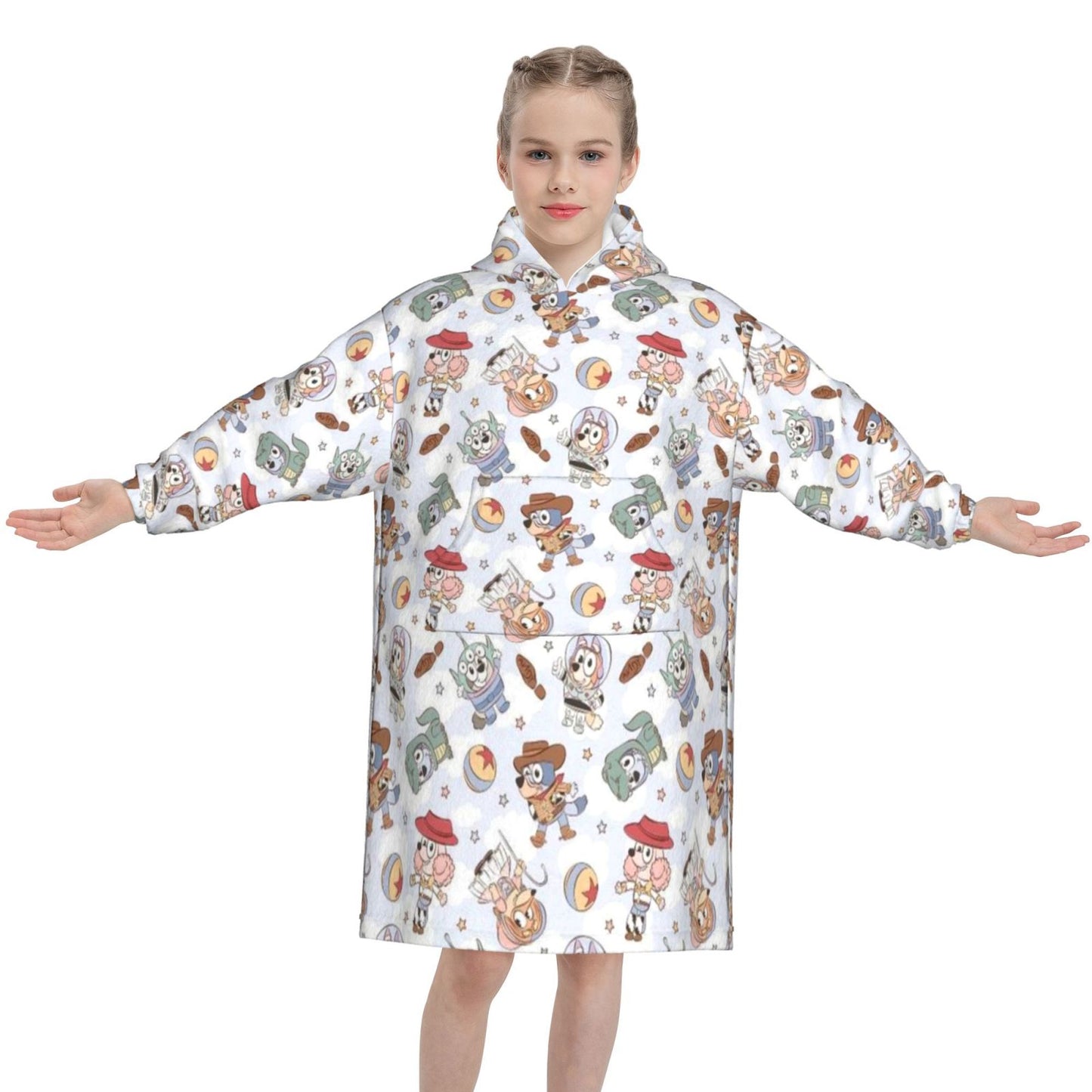 Heeler Story Blanket Hoodie