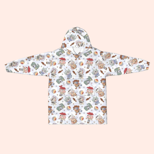 Heeler Story Blanket Hoodie