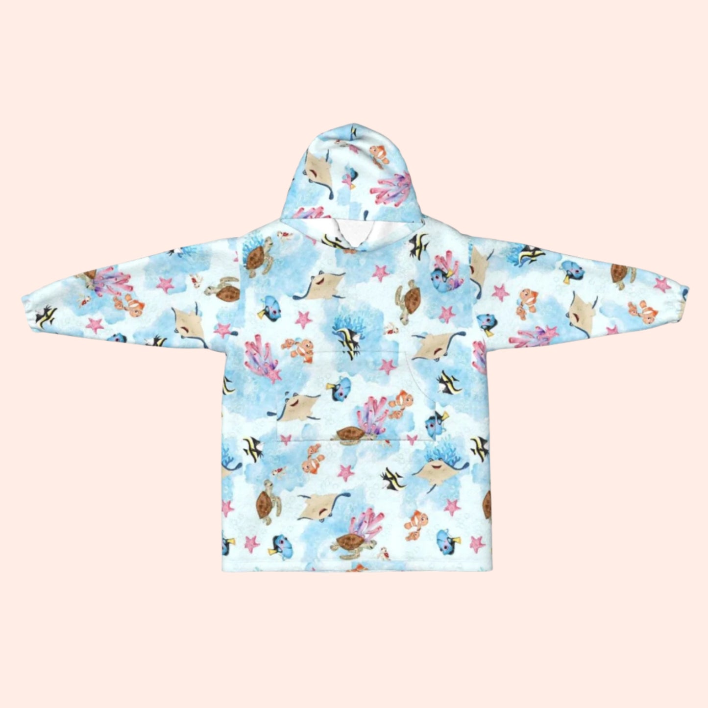 Just Keep Swimming Blanket Hoodie