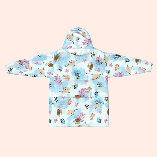 Just Keep Swimming Blanket Hoodie
