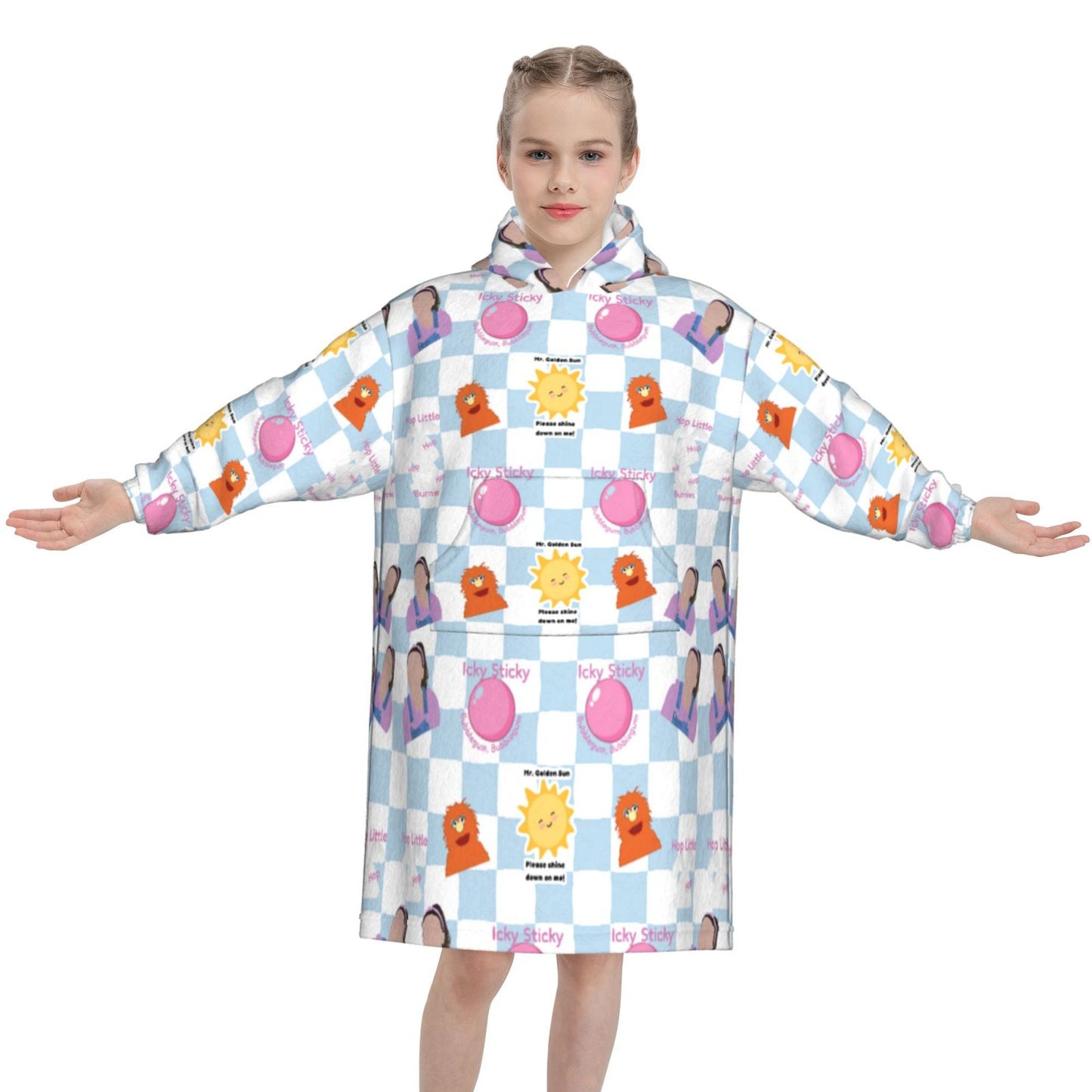 Hop Little Bunnies Blanket Hoodie