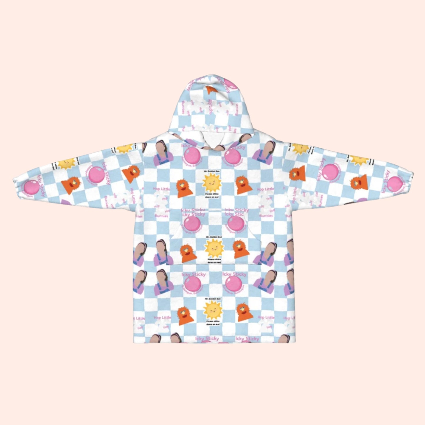 Hop Little Bunnies Blanket Hoodie