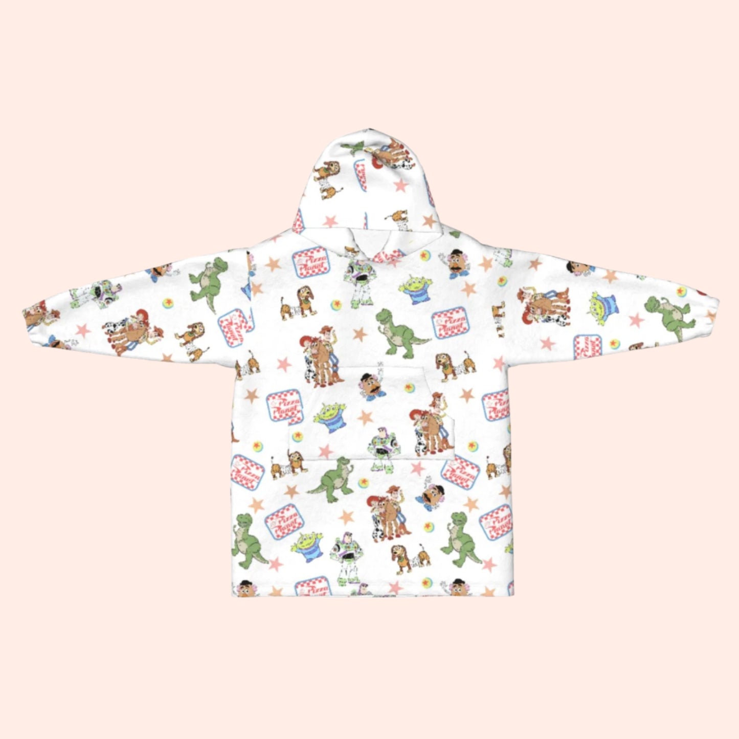 Pizza Planet Blanket Hoodie
