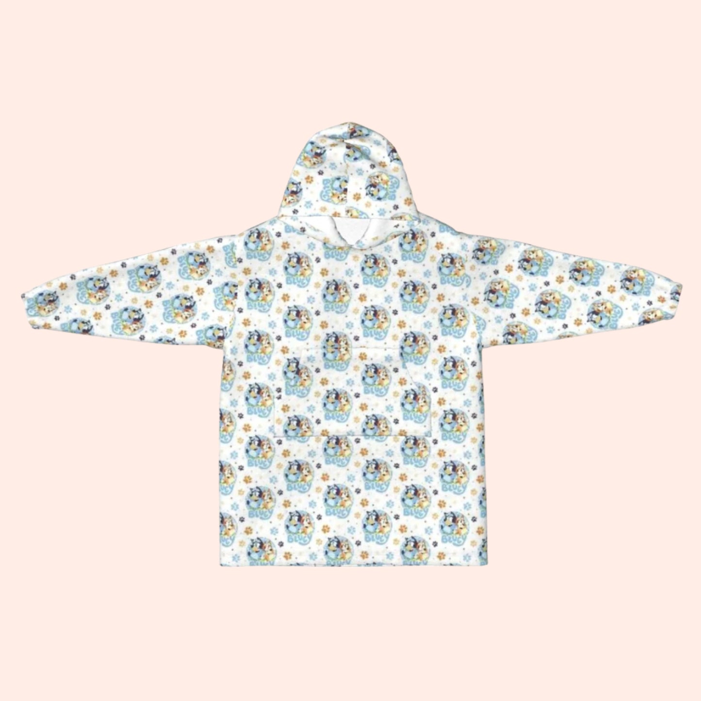 Sisters Paw Print Blanket Hoodie