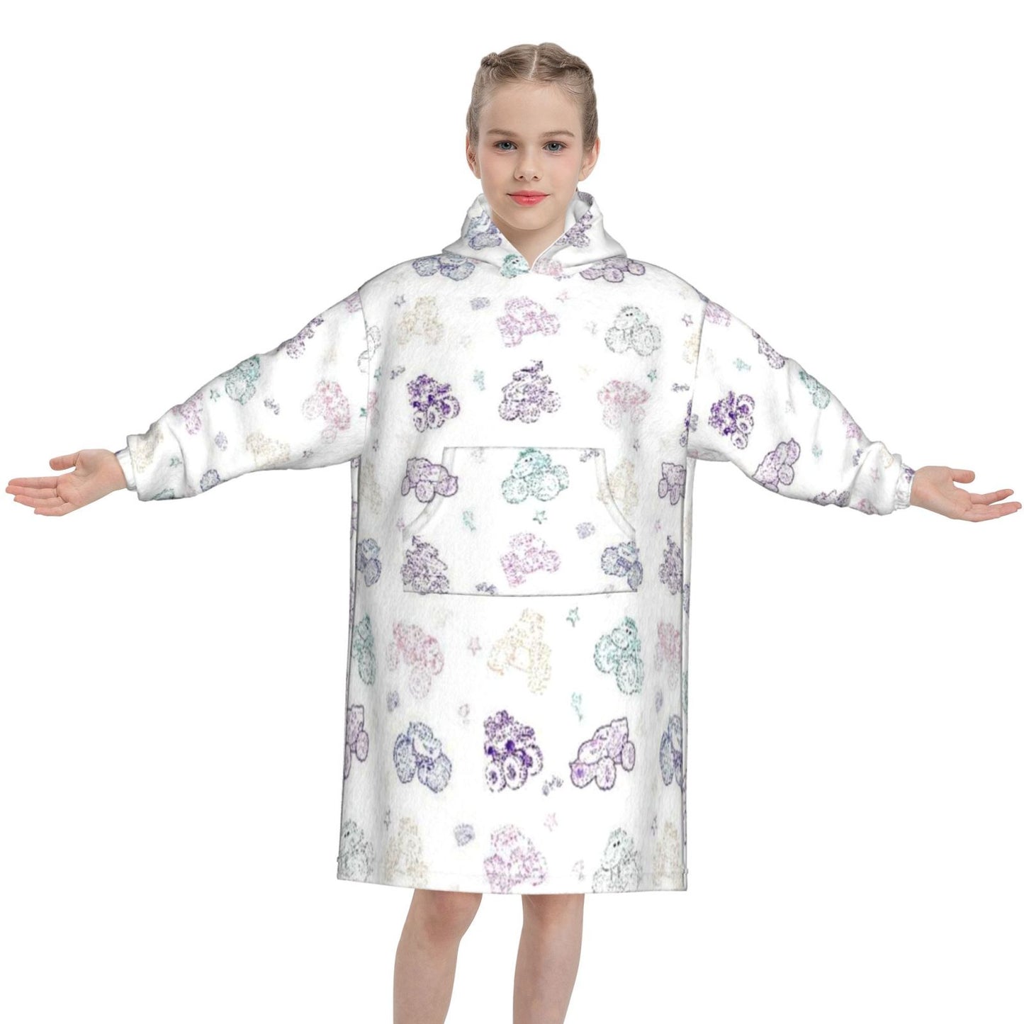 Truck-Mode Trio Blanket Hoodie