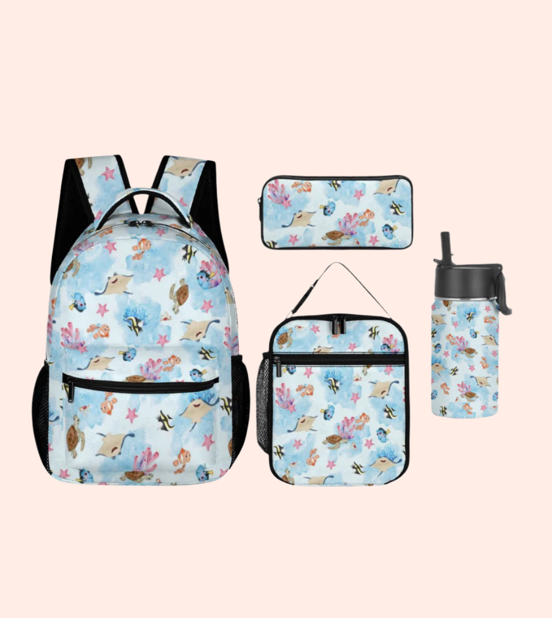 Just Keep Swimming Backpack Set