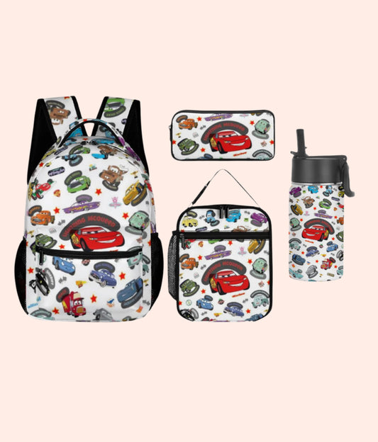 Meet The Cars Backpack Set