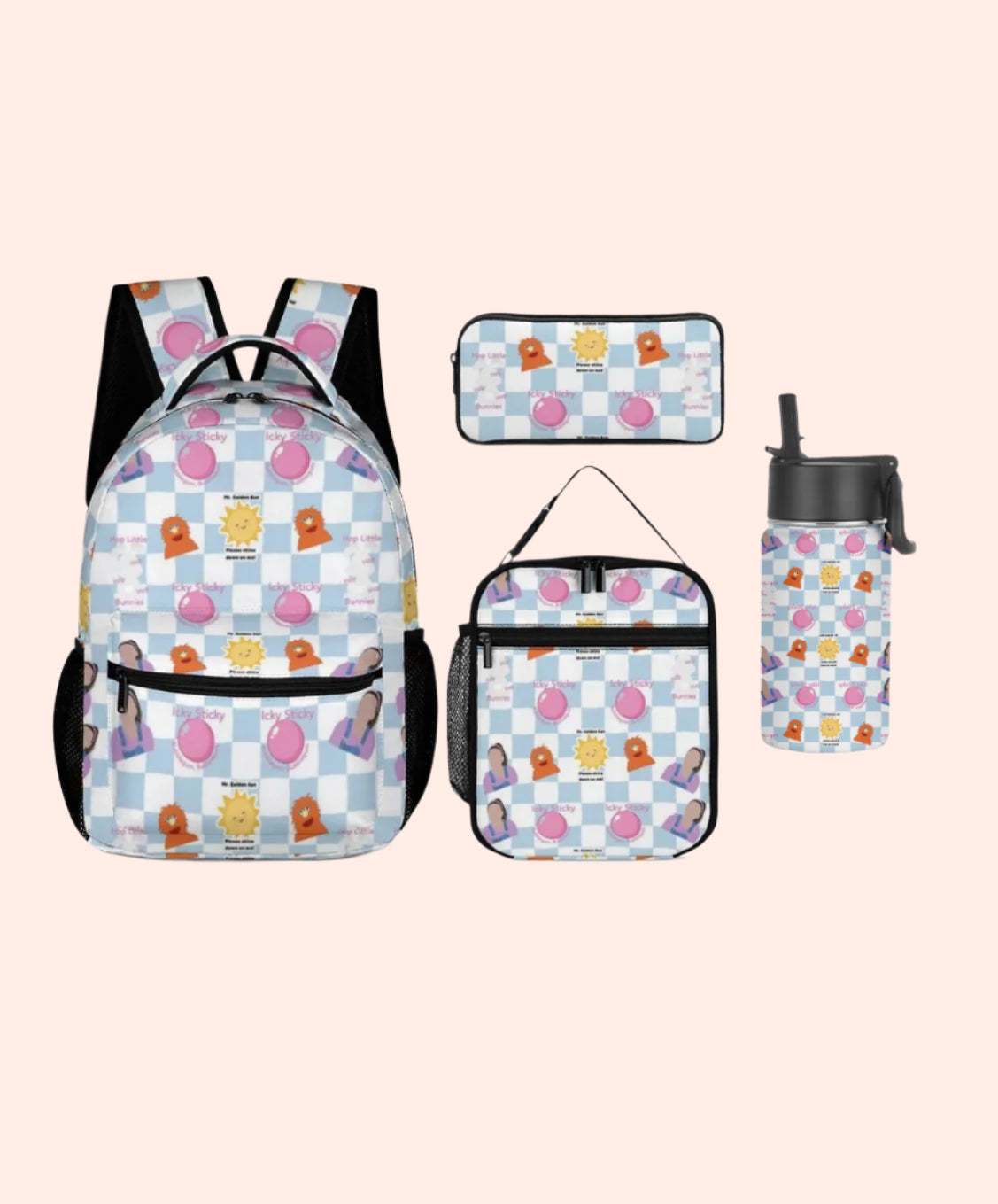 Hop Little Bunnies Backpack Set