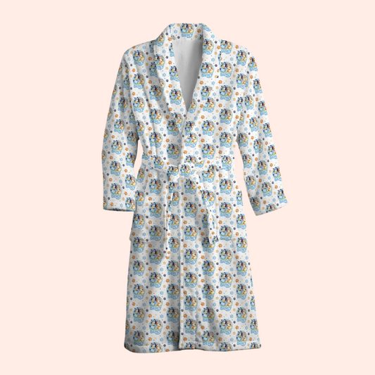 Sisters Paw Print Dressing Gown