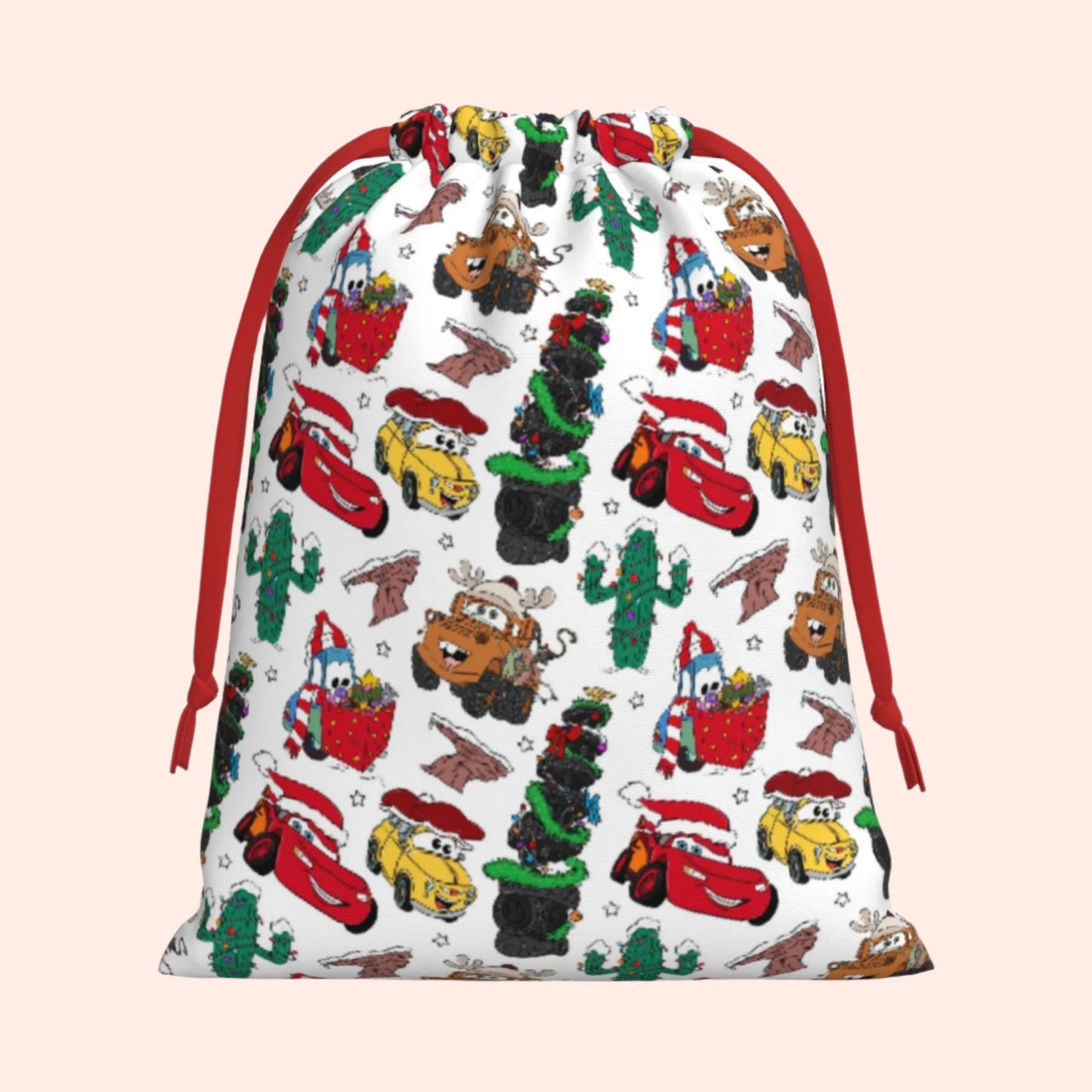 Tinsel & Tires Santa Sack